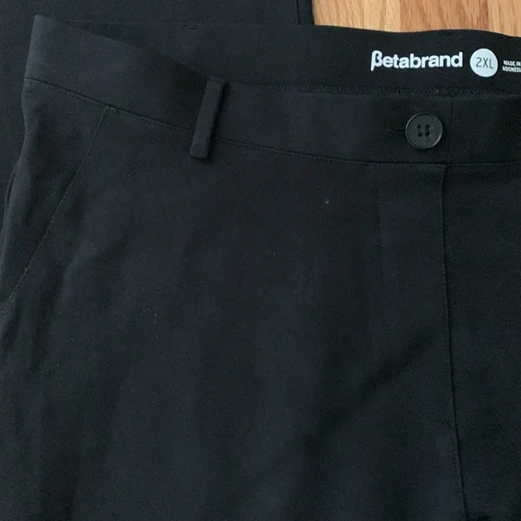 Betabrand classic straight yoga pants/dress pant black size 2XL - Picture 4 of 6